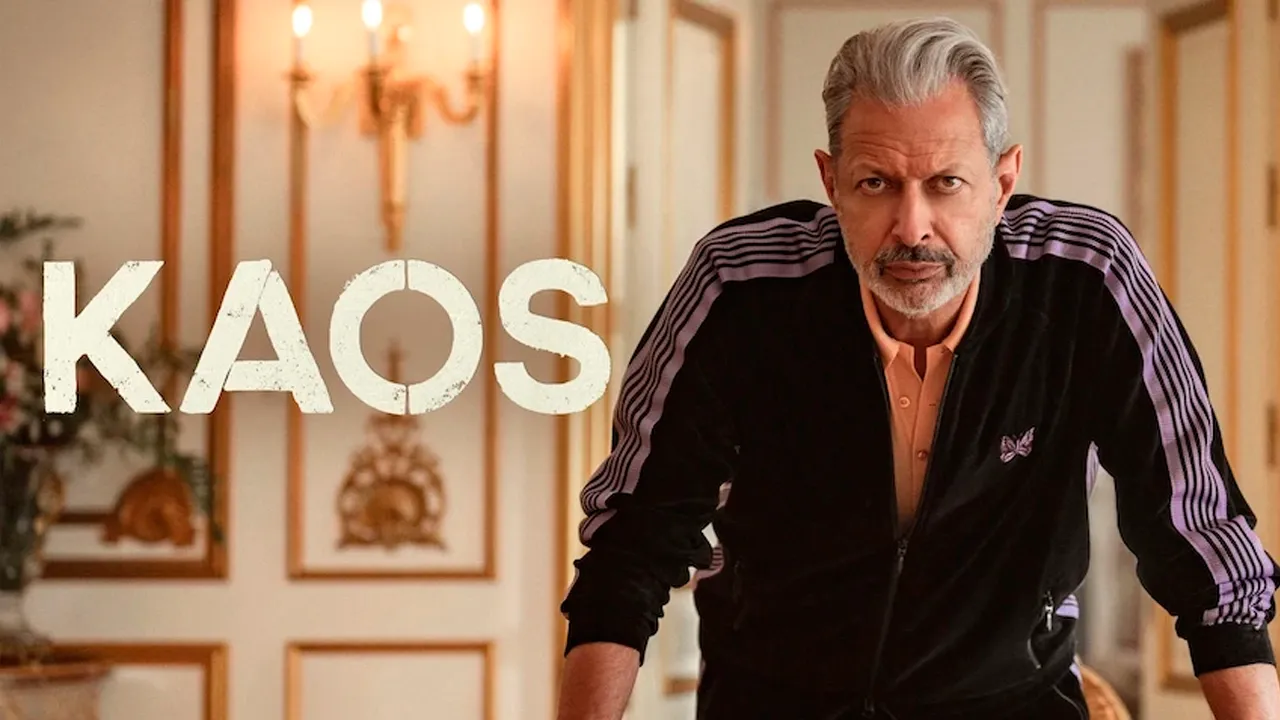 O trailer de KAOS, que estreia em 29 de agosto de 2024, apresenta Jeff Goldblum como Zeus, numa série da Netflix sobre deuses entre humanos.