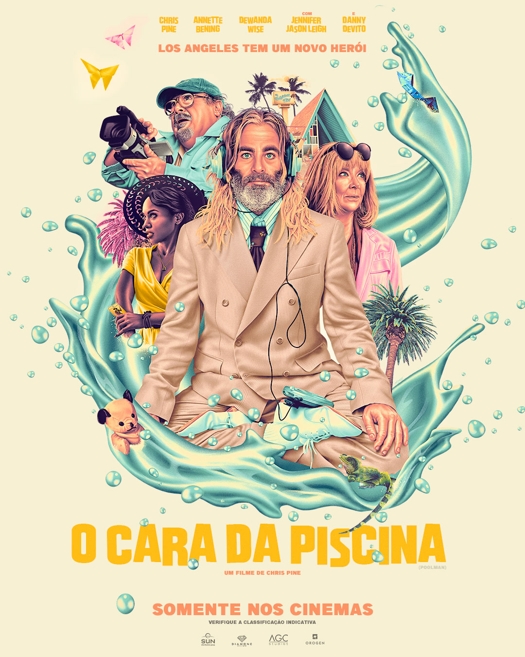 A Diamond Films lançará a comédia O Cara da Piscina (Poolman) nos cinemas nacionais em 6 de junho de 2024, estrelado e dirigido por Chris Pine.