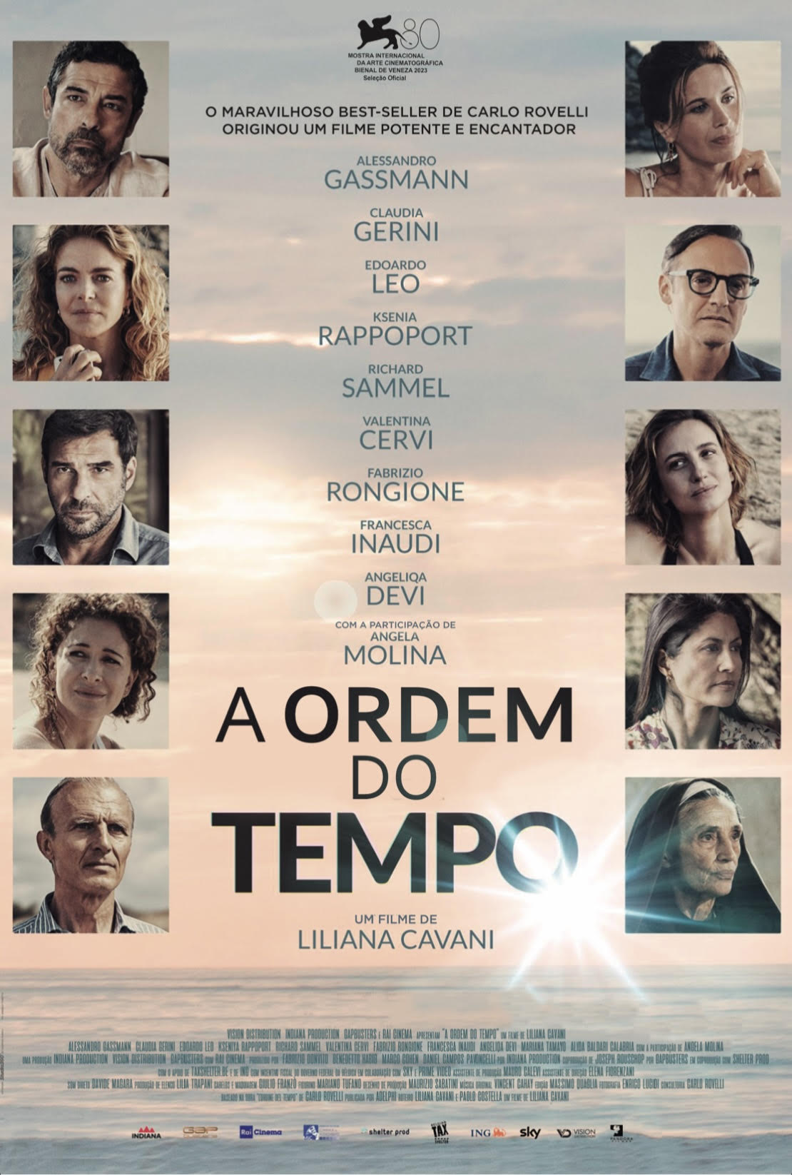 A cineasta italiana Liliana Cavani retorna com A Ordem do Tempo, estrelando Alessandro Gassmann, Claudia Gerini, Fabrizio Rongione e Angela Molina.