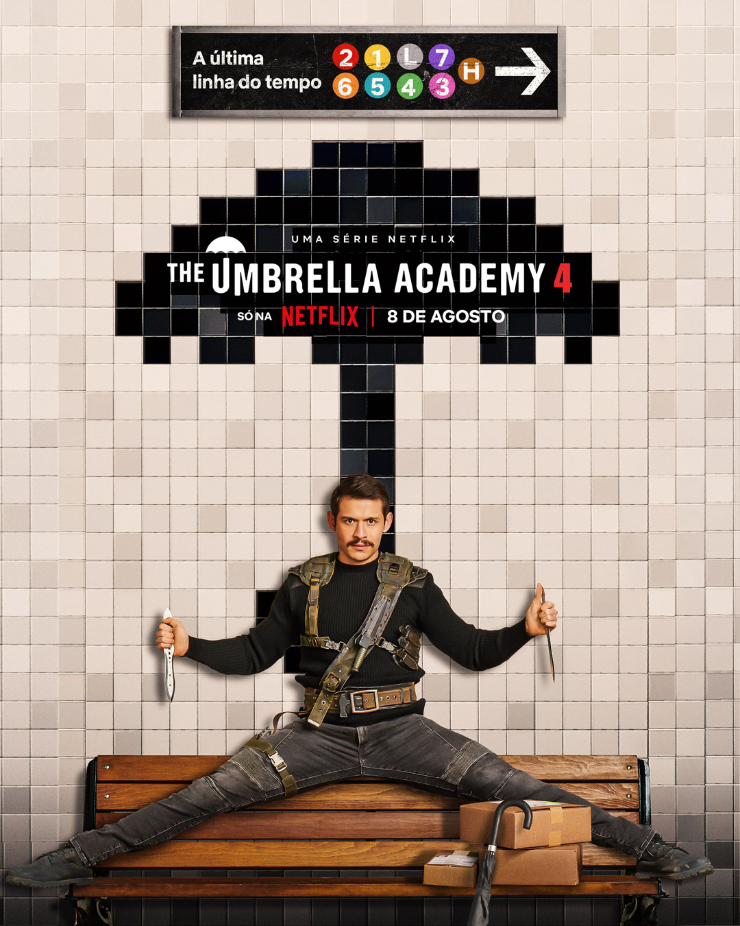 Novos pôsteres de personagens para a 4ª temporada de The Umbrella Academy, que estreia dia 8 de agosto, foram revelados.