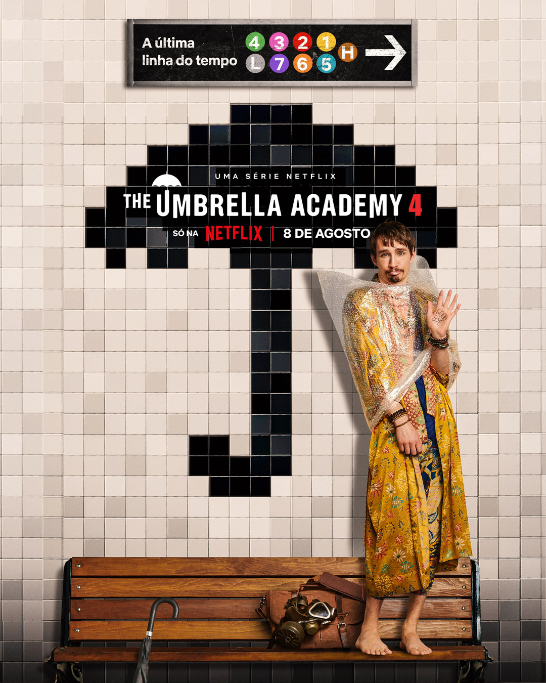 Novos pôsteres de personagens para a 4ª temporada de The Umbrella Academy, que estreia dia 8 de agosto, foram revelados.