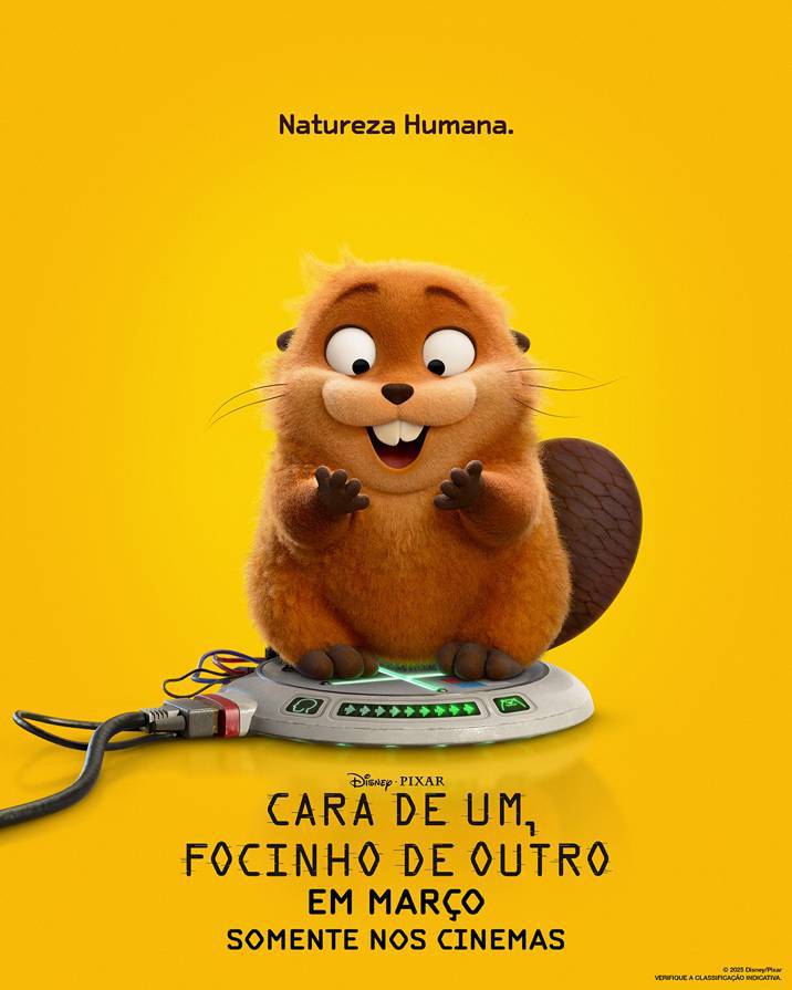 Pixar divulga trailer e pôster de Cara De Um, Focinho de Outro, animação sobre ambientalismo que estreia em março de 2026. Veja detalhes da produção.