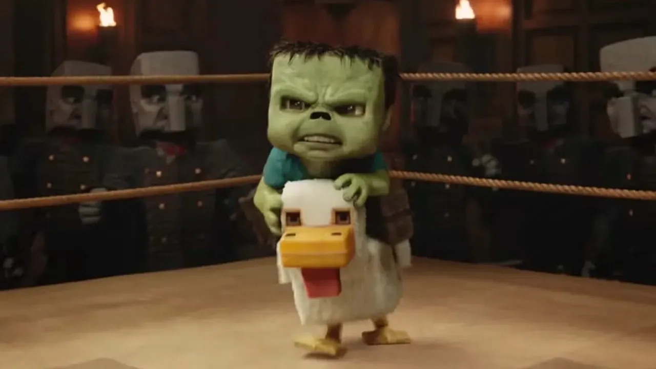 Um Filme Minecraft gera caos nos cinemas com fãs nostálgicos gritando "chicken jockey" e soltando galinhas vivas. Entenda...