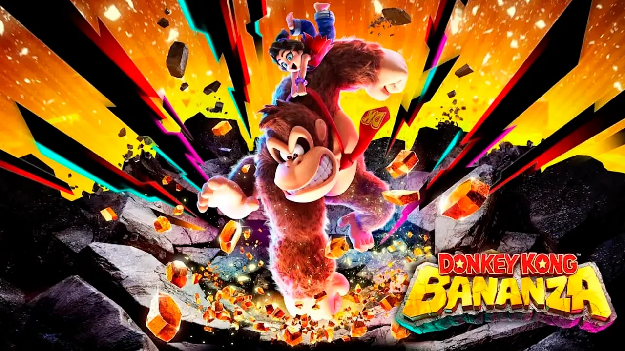Donkey Kong Bananza chega ao Switch 2 com ação 3D explosiva. Destrua o cenário e desbloqueie novas áreas nesta nova aventura de Donkey Kong.