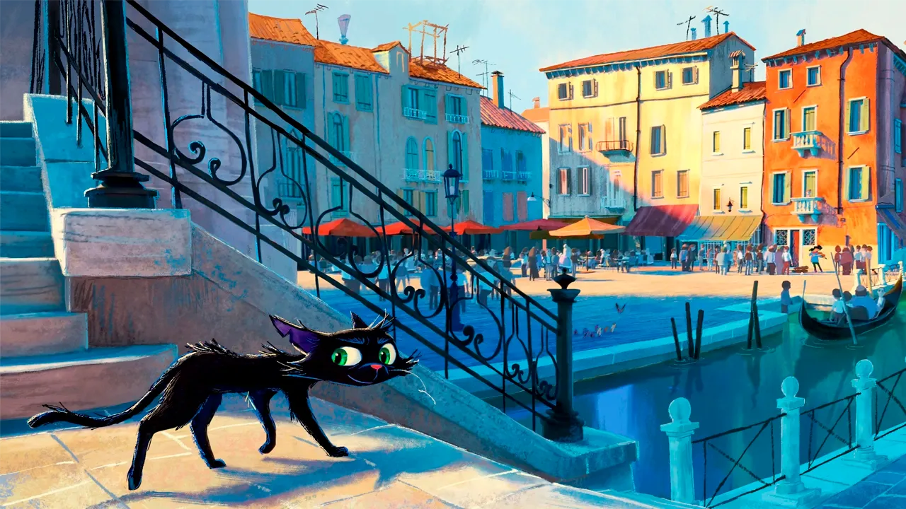 Pixar anuncia “Gatto”, nova animação original sobre crime felino e amizade em Veneza, com estreia em 2027.