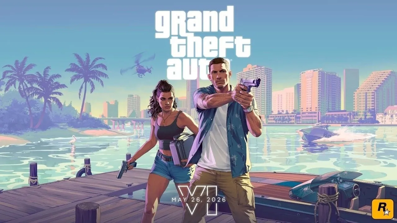 Rockstar revela segundo trailer de GTA 6, destacando Jason e Lucia em meio ao crime em Vice City. Lançamento está previsto para 26 de maio de 2026.
