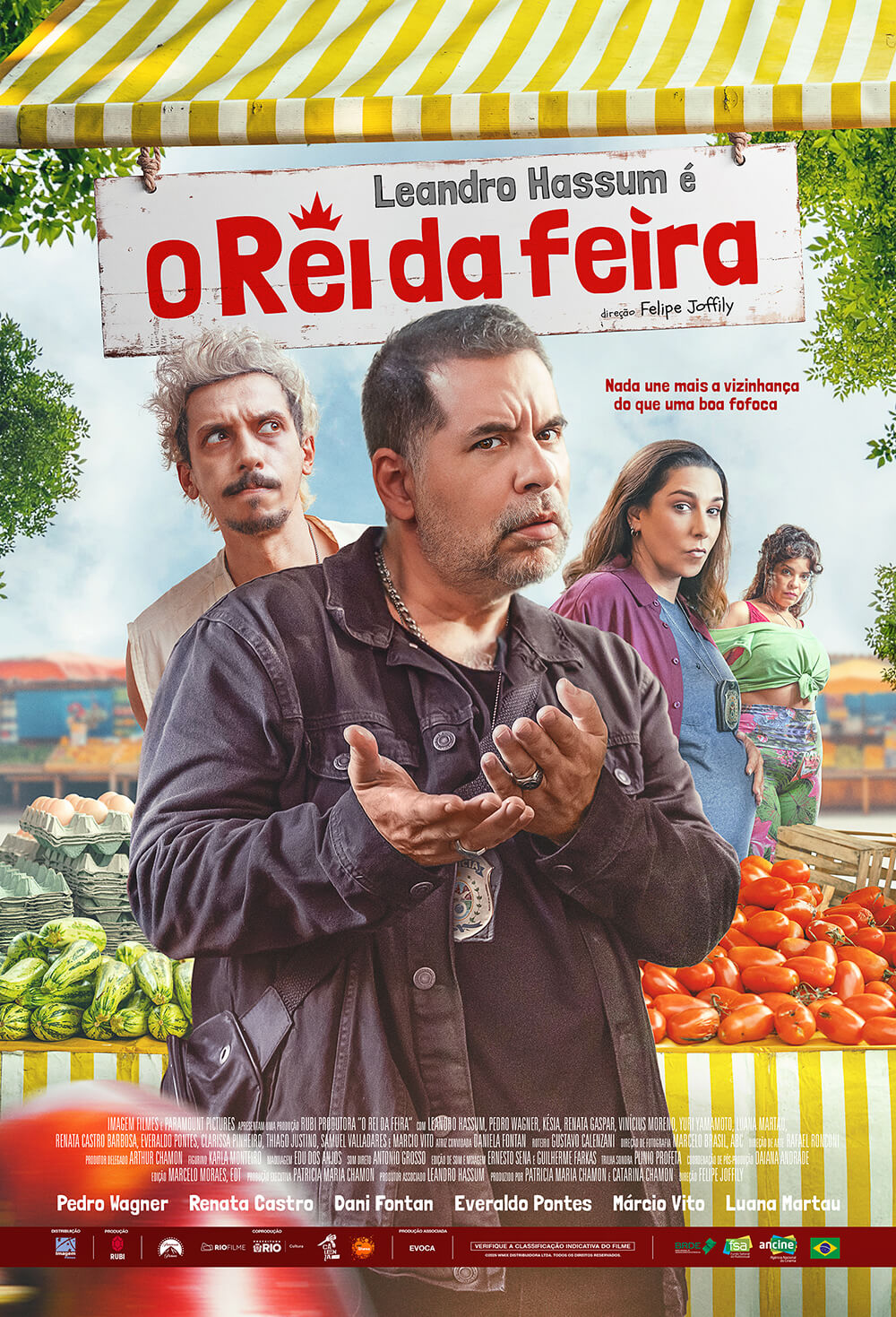 Leandro Hassum estrela O Rei da Feira, comédia com estreia em 4 de setembro que mistura humor, mistério e espíritos em uma feira carioca.