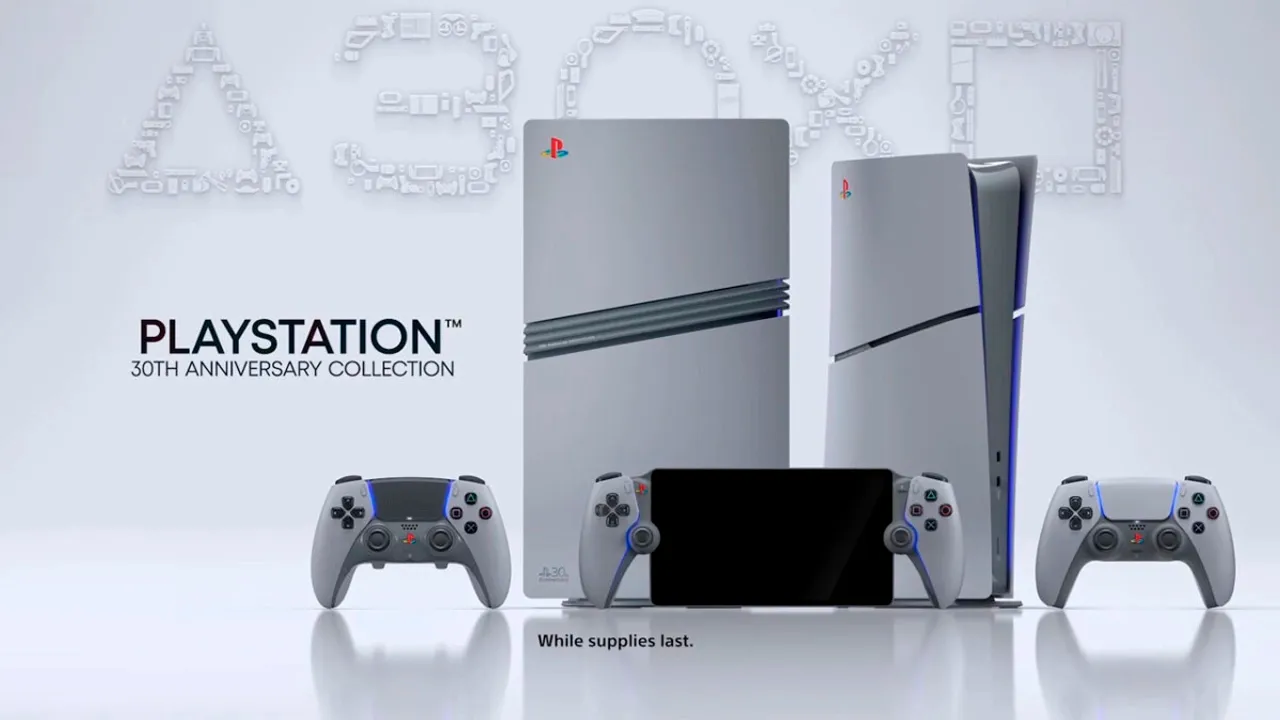 A PlayStation celebra seu 30° aniversário com uma edição especial do PS5, inspirada no design do primeiro console da marca, dos anos 90.