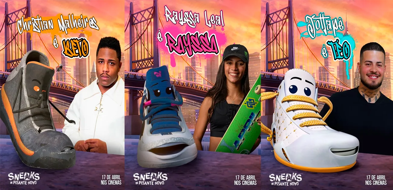 A animação SNEAKS: De Pisante Novo estreia nos cinemas brasileiros no dia 17 de abril, com direção de Rob Edwards e distribuição da Imagem Filmes.