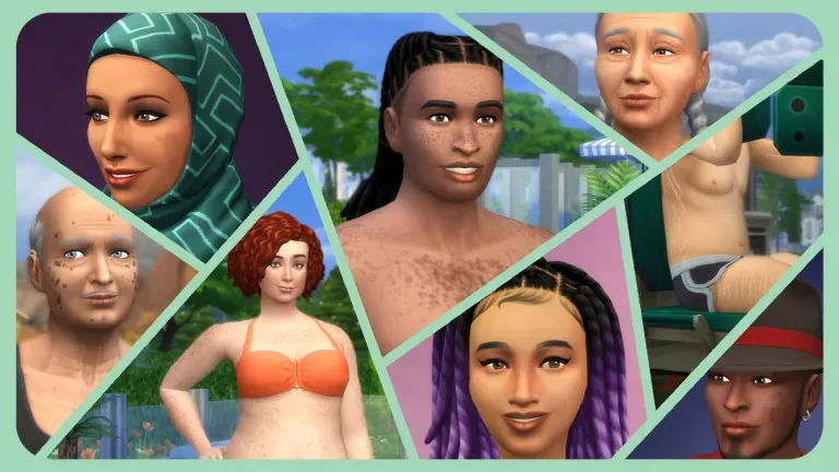 Atualização gratuita de The Sims 4 traz melhorias no Criar um Sim, incluindo rugas, manchas, rosácea, estrias e mais opções inclusivas.