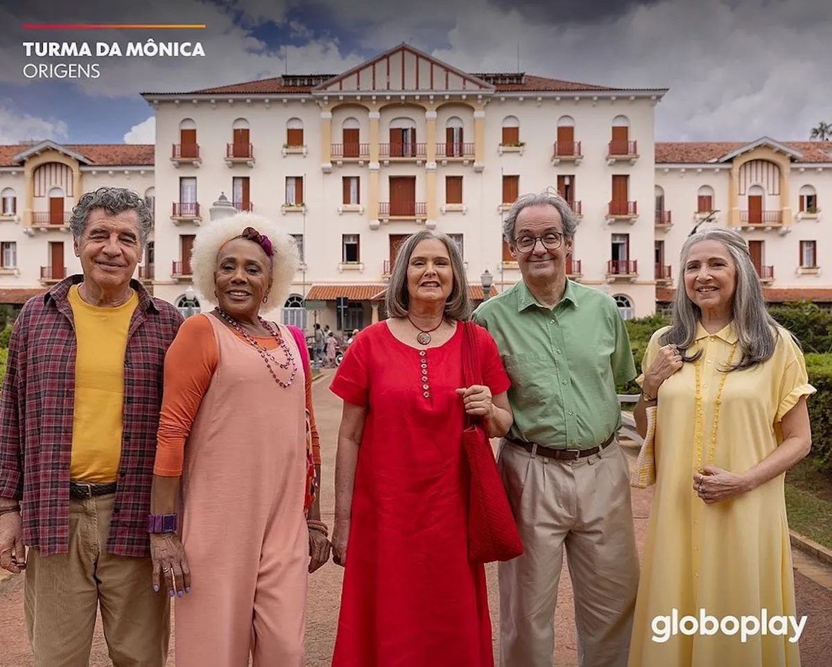 O Globoplay revelou a primeira imagem dos protagonistas adultos da nova série Turma da Mônica: Origens.